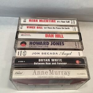 Rock Pop Country Cassette Tape Lot Vince Gill Reba Dan Hill Howard Jones +++